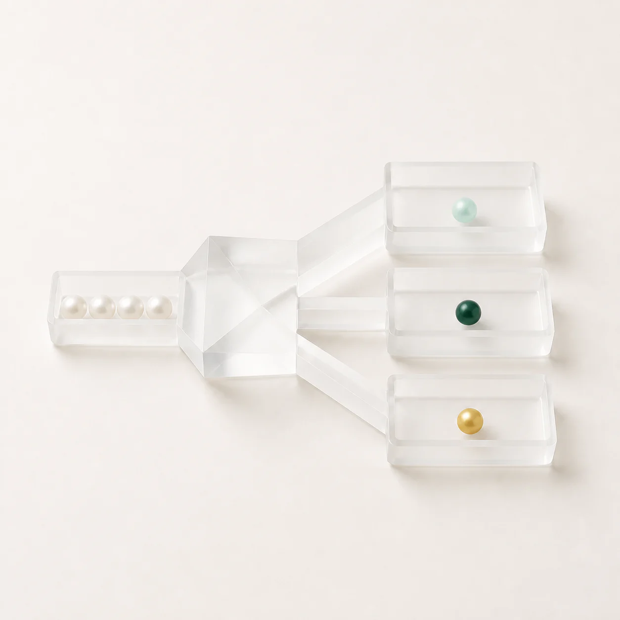 Translucent qualification path branching into three outcomes
